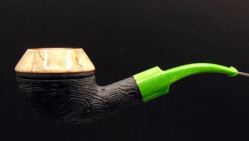Rdpipes 209 Blasted Rhodesian with Spalted Pecan Bowl Cap